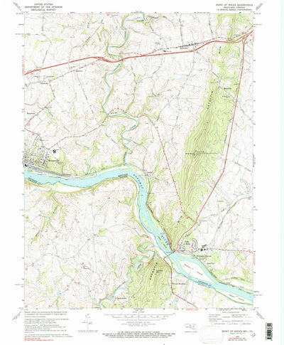 United States Geological Survey Point Of Rocks, MD-VA (1970, 24000-Scale) digital map