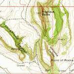 United States Geological Survey Point Of Rocks Mesa, NM (1974, 24000-Scale) digital map