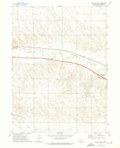 United States Geological Survey Point Of Rocks, NE (1972, 24000-Scale) digital map