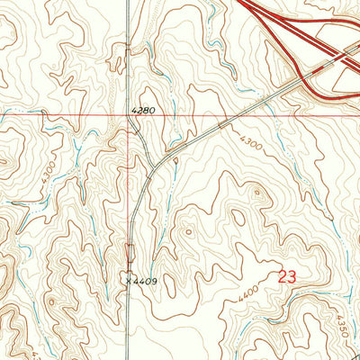 United States Geological Survey Point Of Rocks, NE (1972, 24000-Scale) digital map