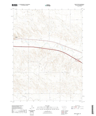 United States Geological Survey Point of Rocks, NE (2021, 24000-Scale) digital map