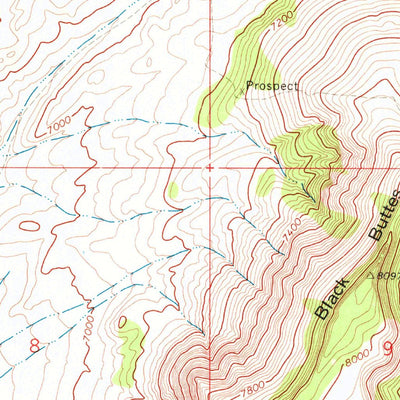 United States Geological Survey Point Of Rocks SE, WY (1968, 24000-Scale) digital map