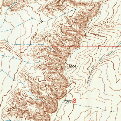 United States Geological Survey Point Of Rocks SW, WY (1968, 24000-Scale) digital map