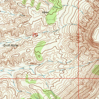 United States Geological Survey Point Of Rocks SW, WY (1968, 24000-Scale) digital map