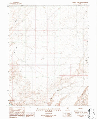 United States Geological Survey Point Of Rocks West, UT (1986, 24000-Scale) digital map