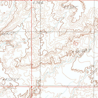 United States Geological Survey Point Of Rocks West, UT (1986, 24000-Scale) digital map