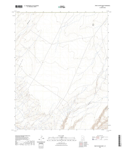 United States Geological Survey Point of Rocks West, UT (2023, 24000-Scale) digital map
