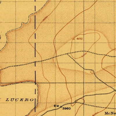 United States Geological Survey Point Of Sands, NM (1916, 125000-Scale) digital map