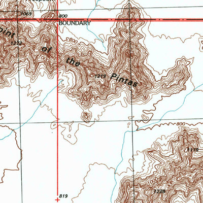 United States Geological Survey Point Of The Pintas, AZ (1996, 24000-Scale) digital map