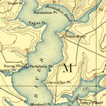 United States Geological Survey Point Outlook, MD-VA (1894, 62500-Scale) digital map