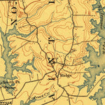 United States Geological Survey Point Outlook, MD-VA (1912, 62500-Scale) digital map