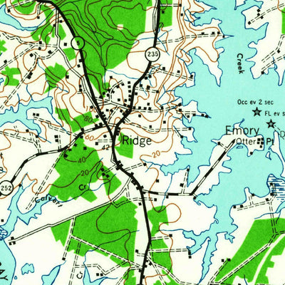 United States Geological Survey Point Outlook, MD-VA (1937, 62500-Scale) digital map