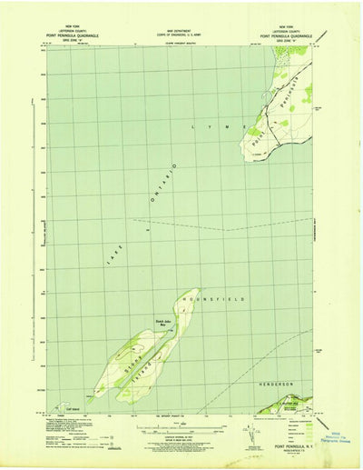 United States Geological Survey Point Peninsula, NY (1942, 31680-Scale) digital map