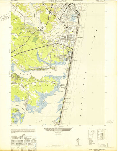 United States Geological Survey Point Pleasant, NJ (1947, 24000-Scale) digital map