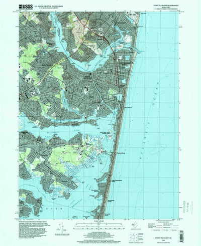 United States Geological Survey Point Pleasant, NJ (1995, 24000-Scale) digital map