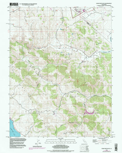 United States Geological Survey Point Reyes NE, CA (1995, 24000-Scale) digital map