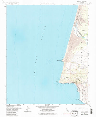 United States Geological Survey Point Sal, CA (1958, 24000-Scale) digital map