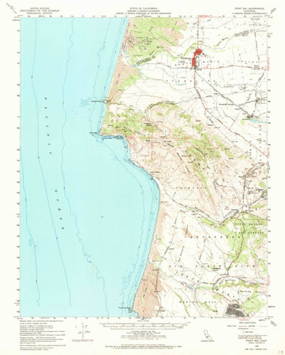 United States Geological Survey Point Sal, CA (1959, 62500-Scale) digital map