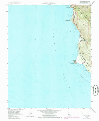 United States Geological Survey Point Sur, CA (1956, 24000-Scale) digital map