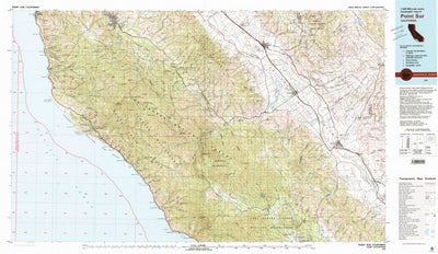 United States Geological Survey Point Sur, CA (1982, 100000-Scale) digital map