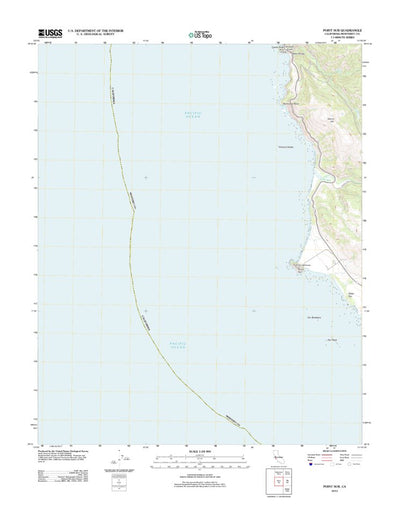 United States Geological Survey Point Sur, CA (2012, 24000-Scale) digital map