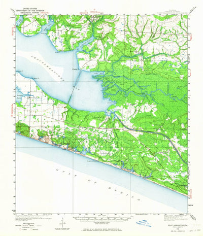 United States Geological Survey Point Washington, FL (1936, 62500-Scale) digital map