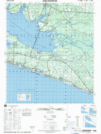 United States Geological Survey Point Washington, FL (1996, 50000-Scale) digital map
