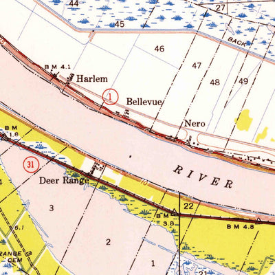 United States Geological Survey Pointe A La Hache, LA (1939, 62500-Scale) digital map
