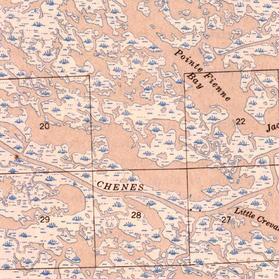 United States Geological Survey Pointe A La Hache, LA (1944, 62500-Scale) digital map