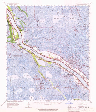United States Geological Survey Pointe A La Hache, LA (1962, 62500-Scale) digital map