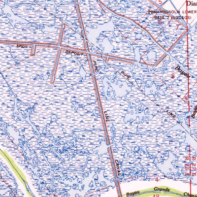 United States Geological Survey Pointe A La Hache, LA (1962, 62500-Scale) digital map