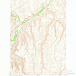 United States Geological Survey Poisel Butte NW, WA (1965, 24000-Scale) digital map
