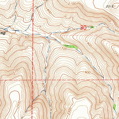 United States Geological Survey Poisel Butte NW, WA (1965, 24000-Scale) digital map