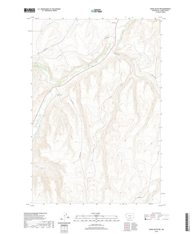 United States Geological Survey Poisel Butte NW, WA (2020, 24000-Scale) digital map