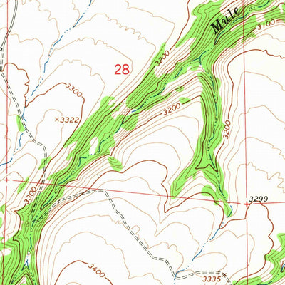 United States Geological Survey Poisel Butte SW, WA (1965, 24000-Scale) digital map
