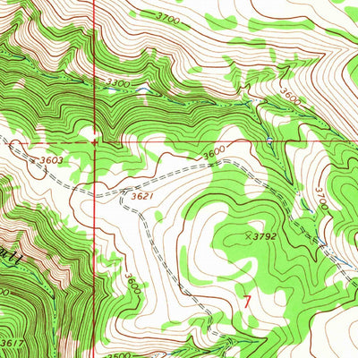 United States Geological Survey Poisel Butte SW, WA (1965, 24000-Scale) digital map