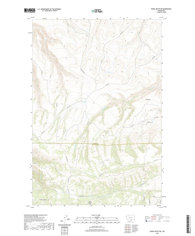 United States Geological Survey Poisel Butte SW, WA (2020, 24000-Scale) digital map