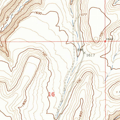 United States Geological Survey Poisel Butte, WA (1965, 24000-Scale) digital map