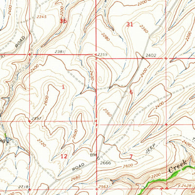 United States Geological Survey Poisel Butte, WA (1965, 62500-Scale) digital map