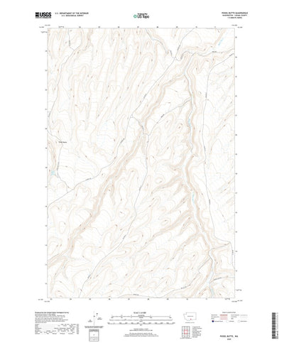 United States Geological Survey Poisel Butte, WA (2020, 24000-Scale) digital map