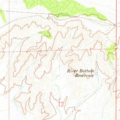 United States Geological Survey Poison Basin, WY-CO (1970, 24000-Scale) digital map