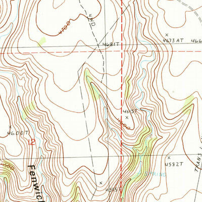 United States Geological Survey Poison Creek, OR (1990, 24000-Scale) digital map