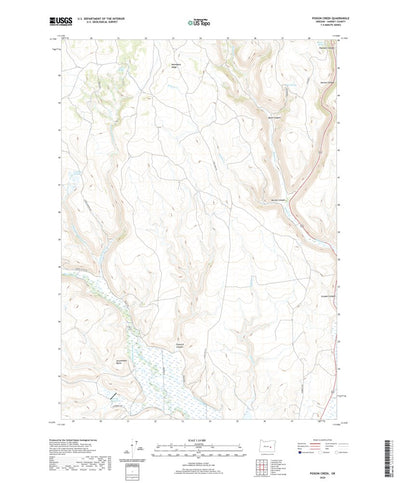 United States Geological Survey Poison Creek, OR (2020, 24000-Scale) digital map