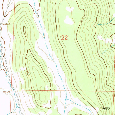 United States Geological Survey Poison Draw, CO (1963, 24000-Scale) digital map