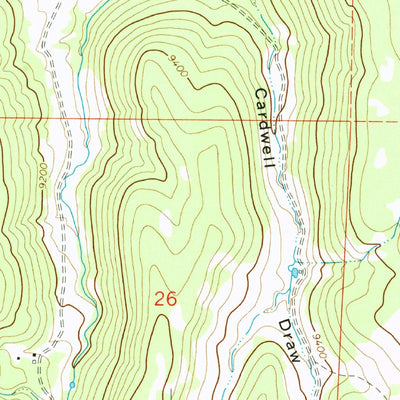 United States Geological Survey Poison Draw, CO (1963, 24000-Scale) digital map