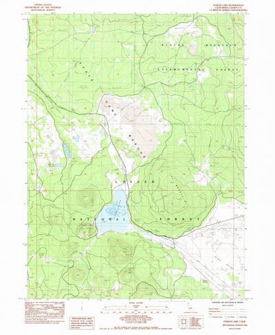 United States Geological Survey Poison Lake, CA (1983, 24000-Scale) digital map