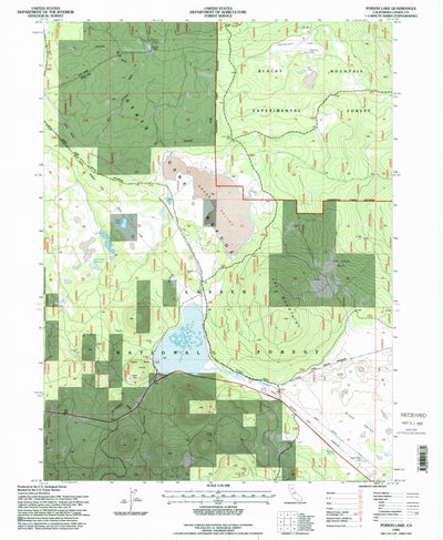 United States Geological Survey Poison Lake, CA (1995, 24000-Scale) digital map