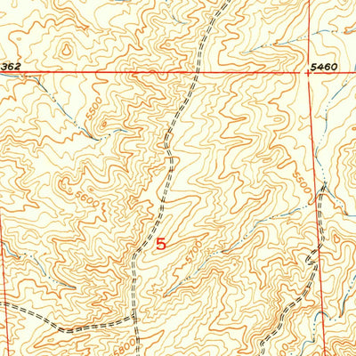 United States Geological Survey Poison Lake, WY (1950, 24000-Scale) digital map