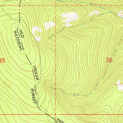 United States Geological Survey Poison Peak, ID (1962, 24000-Scale) digital map