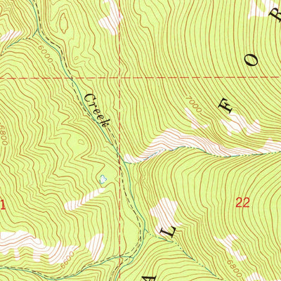 United States Geological Survey Poison Peak, ID (1962, 24000-Scale) digital map